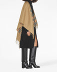 Burberry Reversible Check Wool Cape