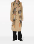 Burberry Check wool and silk scarf