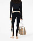Burberry Stretch jersey cropped sweater with check trim