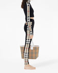 Burberry Stretch jersey cropped sweater with check trim