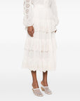 Zimmermann Lucky embroidered skirt