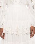 Zimmermann Lucky embroidered skirt