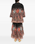 Zimmermann Rhiannon Ruffle Blouse with Puff Sleeves