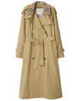 Burberry Castleford Medium Trench Coat with Check Collar