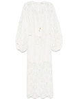 Zimmermann Coco lace midi dress - ivory