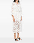 Zimmermann Coco lace midi dress - ivory