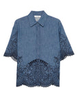 Zimmermann Coco Embroidered Denim Shirt