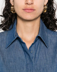 Zimmermann Coco Embroidered Denim Shirt