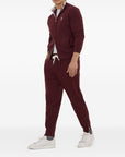 Brunello Cucinelli Cotton jersey crew neck T-shirt with logo and faux-layering