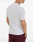 Brunello Cucinelli Cotton jersey crew neck T-shirt with logo and faux-layering
