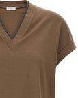 Brunello Cucinelli T-shirts and Polos Brown