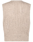 Brunello Cucinelli Natural Knitted Crewneck Vest
