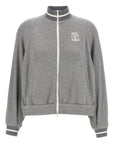 Brunello Cucinelli Ribbed-collar zip-up cardigan