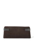 Brunello Cucinelli Essence pouch bag in suede with precious bands
