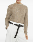 Brunello Cucinelli Dazzling Rib sweater in Soft wool, cashmere and mohair
