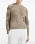 Brunello Cucinelli Dazzling Rib sweater in Soft wool, cashmere and mohair
