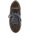 Brunello Cucinelli Suede runners with shiny tab
