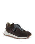 Brunello Cucinelli Suede runners with shiny tab