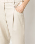 Brunello Cucinelli Elasticated straight-leg trousers