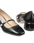 Jimmy Choo Elisa 45 Nappa and Patent Leather Pumps