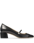 Jimmy Choo Elisa 45 Nappa and Patent Leather Pumps