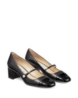 Jimmy Choo Elisa 45 Nappa and Patent Leather Pumps
