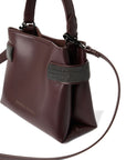 Brunello Cucinelli Essence small top-handle bag in calfskin with precious bands