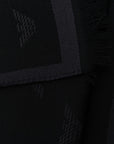 Emporio Armani Allover logo wool scarf