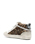 Golden Goose Mid Star Leo ponyskin shoe with star and comma