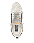 Golden Goose Mid Star Leo ponyskin shoe with star and comma