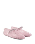 Jimmy Choo The Jelly Ballerina Flats with Crystal Embellishment