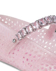 Jimmy Choo The Jelly Ballerina Flats with Crystal Embellishment