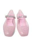 Jimmy Choo The Jelly Ballerina Flats with Crystal Embellishment