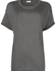 Brunello Cucinelli Round-neck short-sleeve T-shirt