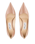 Jimmy Choo Love 65 Ballet-Patent-Leather Pumps with JC Emblem