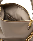 Emporio Armani Medium leather hobo bag with chain