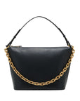 Emporio Armani Medium leather hobo bag with chain