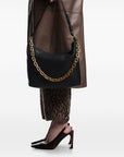 Emporio Armani Medium leather hobo bag with chain