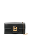 Balmain Logo-plaque leather crossbody bag