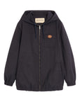 Valentino Nylon Hooded Jacket with VLogo Patch