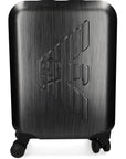 Emporio Armani ABS carry-on bag with oversized embossed eagle