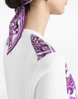 Dolce & Gabbana Maiolica print silk cardigan