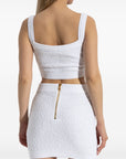Balmain Tweed Crop Top