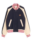 Valentino Wool and Cotton Bomber Jacket with Vlogo and Le Chat De La Maison Patch