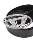 Diesel 1DR Strass leather belt