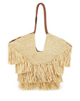 Zimmermann Goldentime medium raffia tote bag