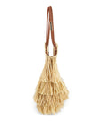 Zimmermann Goldentime medium raffia tote bag