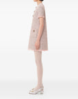 Valentino Short Dress in Embroidered Ribbon Tweed