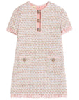 Valentino Short Dress in Embroidered Ribbon Tweed