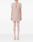 Valentino Short Dress in Embroidered Ribbon Tweed